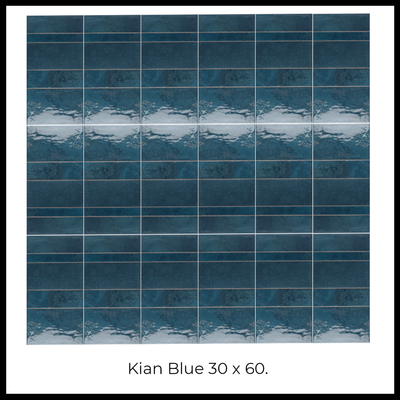 Azulejo Kian 30x60 Cerámica Euro Blue - Cerámica Euro -  Cerámicos