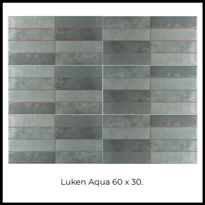 Azulejo Luken 30x60 Cerámica Euro  Aqua - Cerámica Euro -  Cerámicos