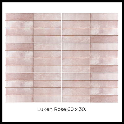 Azulejo Luken 30x60 Cerámica Euro Rose - Cerámica Euro -  Cerámicos