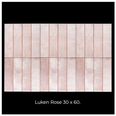 Azulejo Luken 30x60 Cerámica Euro Rose - Cerámica Euro -  Cerámicos
